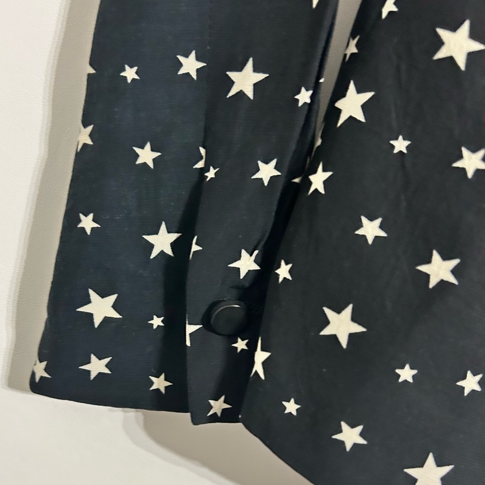 Zara Women's Black Star Pattern Blazer - Picture 3 of 5